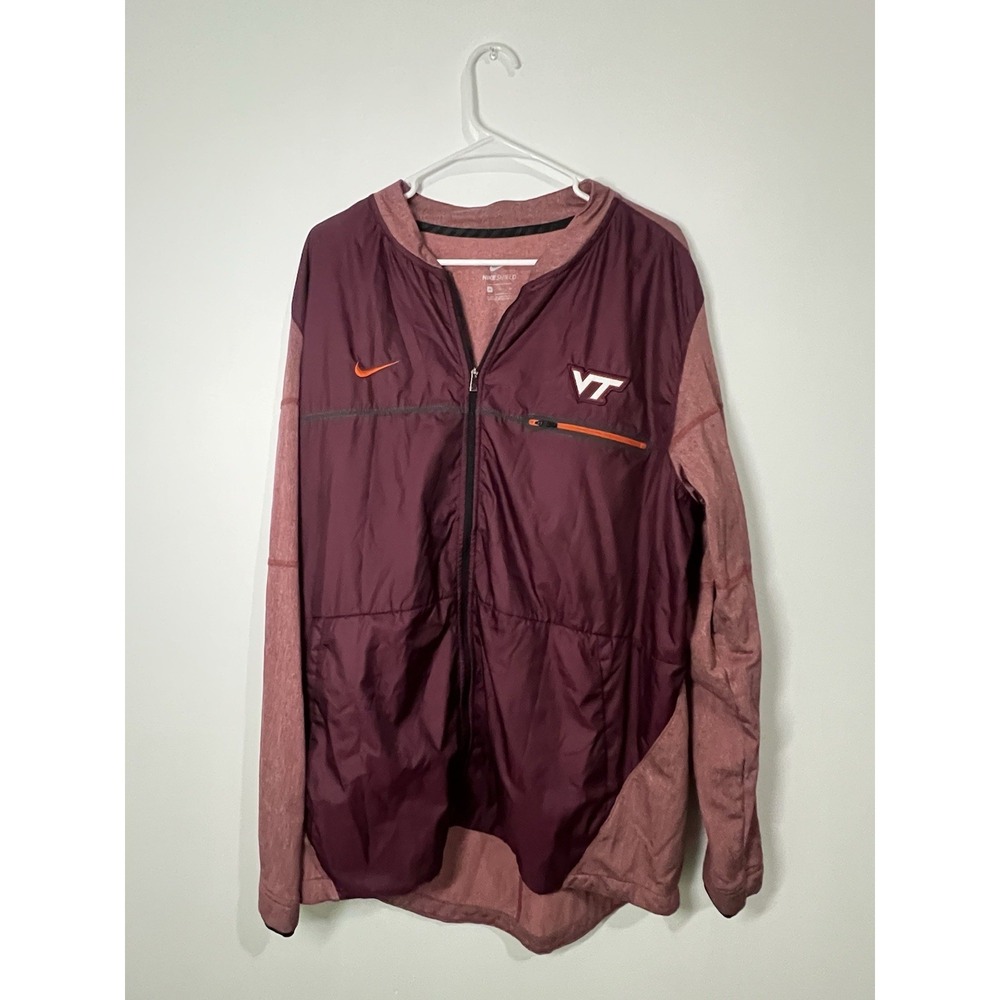 Virginia Tech Hokies Men's Nike Shield Fleece Lined Lightweight Jacket Size XL